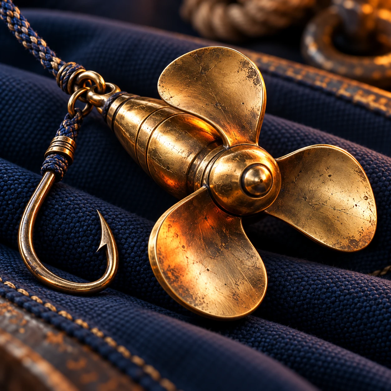 Brass Propeller — illustrated sample card